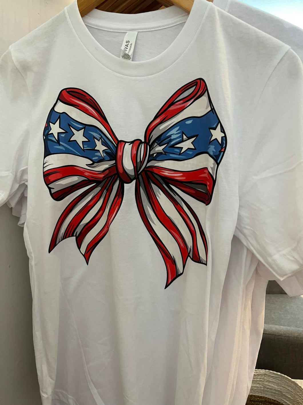 Red, White, & Blue Bow T-Shirt