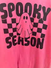 Load image into Gallery viewer, Hot Pink Ghost Spooky Season Pink T-Shirt
