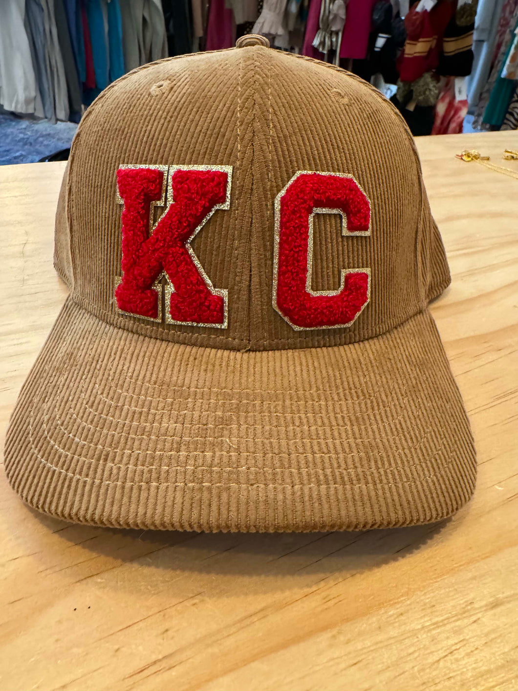 Brown Corduroy KC Patch Hat