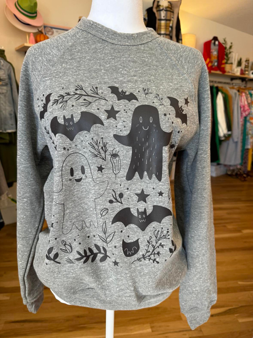 Gray Halloween Sweatshirt