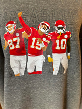 Load image into Gallery viewer, Gray KC Football Players Sweatshirt
