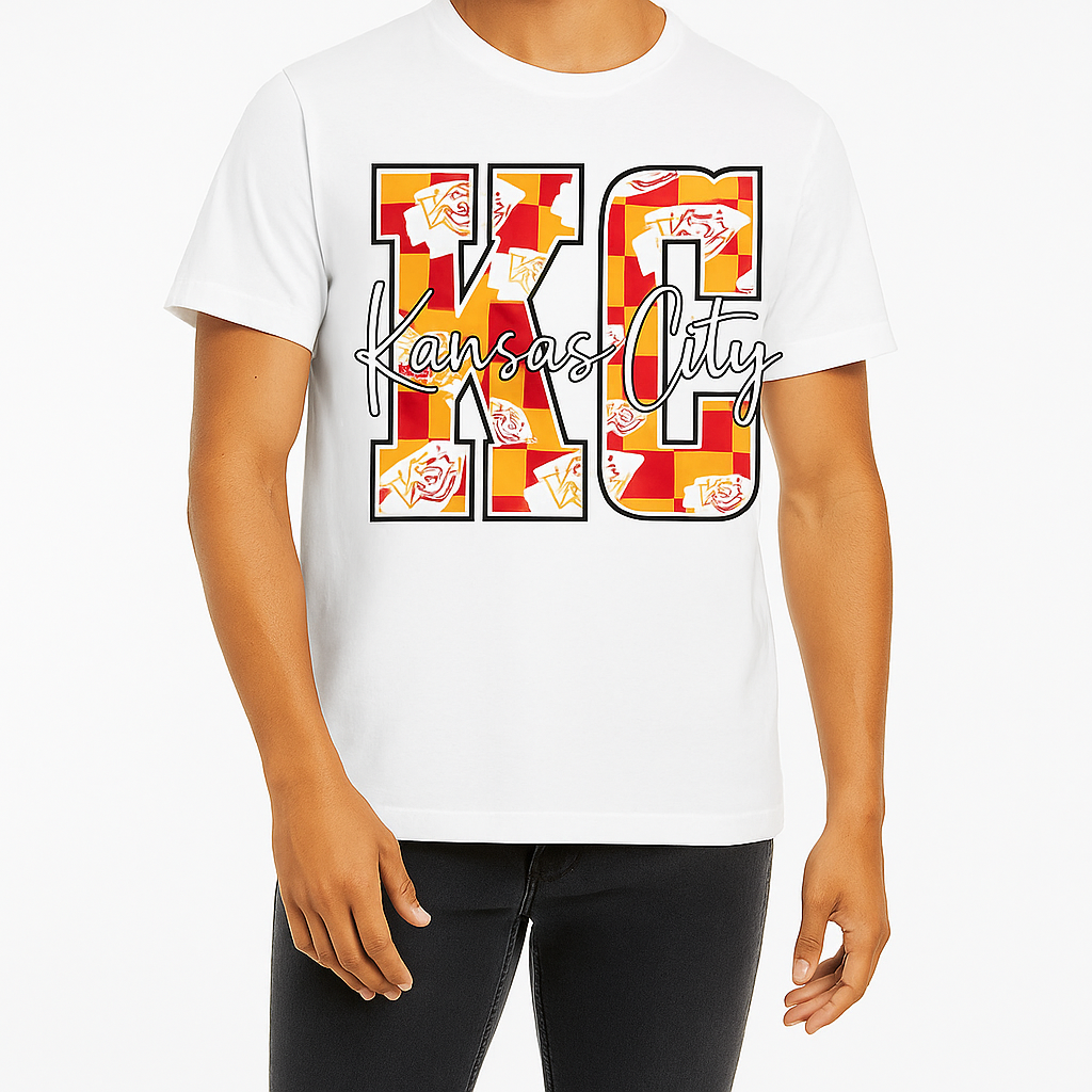KC Football Block Letters T-Shirt