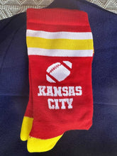 Load image into Gallery viewer, One-of-a Kind KC Football Socks

