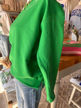 Load image into Gallery viewer, Lucky Neckline Green Sweatshirt
