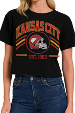 Load image into Gallery viewer, Kansas City Football Crop Tee
