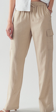 Load image into Gallery viewer, Khaki Linen Cargo Pants
