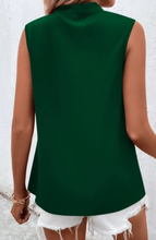 Load image into Gallery viewer, Green Sleeveless Blouse
