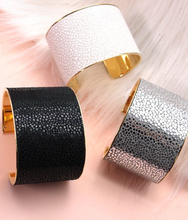 Load image into Gallery viewer, &quot;Upscale&quot; Faux Leather Cuff Bracelet
