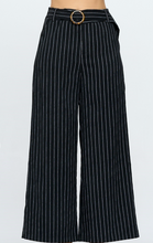 Load image into Gallery viewer, Black Stripe Corduroy Flare Pants
