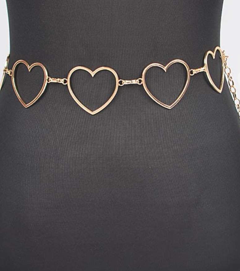 Heart Shape Chain Belt