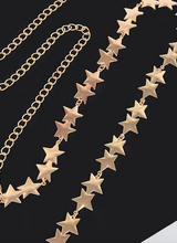 Load image into Gallery viewer, Gold Star Chain Belt
