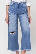 Load image into Gallery viewer, Wide Leg Distressed Jeans

