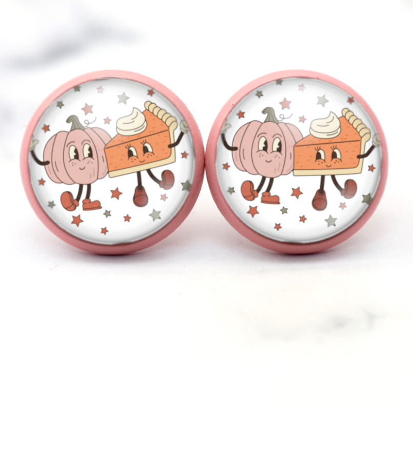 Pumpkin Pie Post Earrings