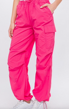 Load image into Gallery viewer, Magenta Pink &quot;Parachute&quot; Cargo Pants
