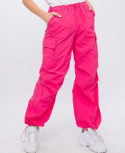 Load image into Gallery viewer, Magenta Pink &quot;Parachute&quot; Cargo Pants
