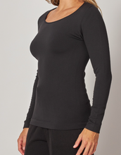 Load image into Gallery viewer, Black Fleece Lined Long Sleeve
