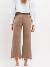 Load image into Gallery viewer, Chocolate Malt Wide-Leg Crop Jeans
