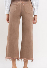 Load image into Gallery viewer, Chocolate Malt Wide-Leg Crop Jeans
