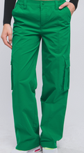 Load image into Gallery viewer, Green Cargo Parachute Pants
