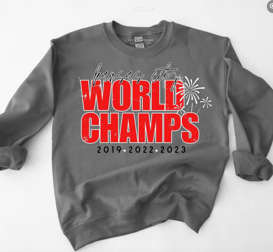 Dark Gray Kansas City World Champs Sweatshirt