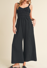 Load image into Gallery viewer, Black Wide-Leg Jumpsuit
