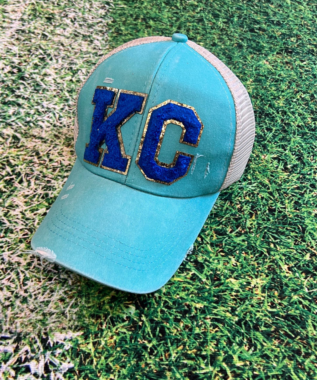 Light Blue KC Baseball Hat