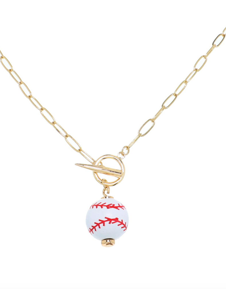 Baseball Toggle Necklace