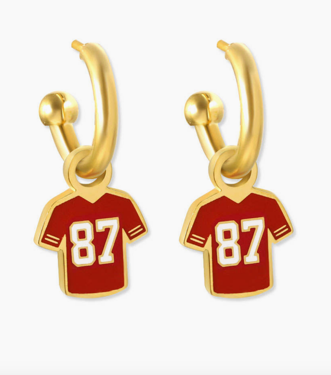 #87 Jersey Earrings