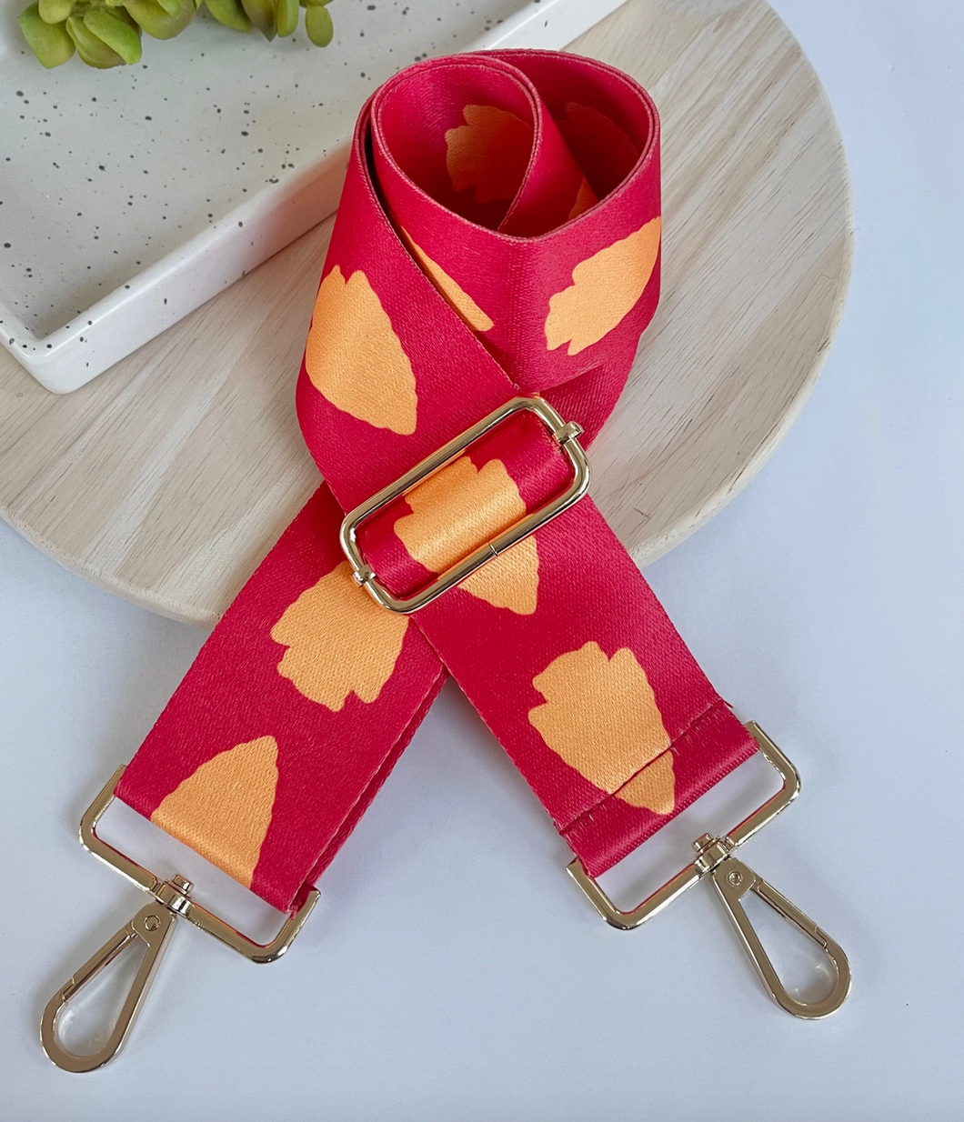 Red Arrowhead Bag Strap