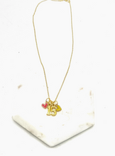 Load image into Gallery viewer, #15 Number &amp; Hearts Necklace
