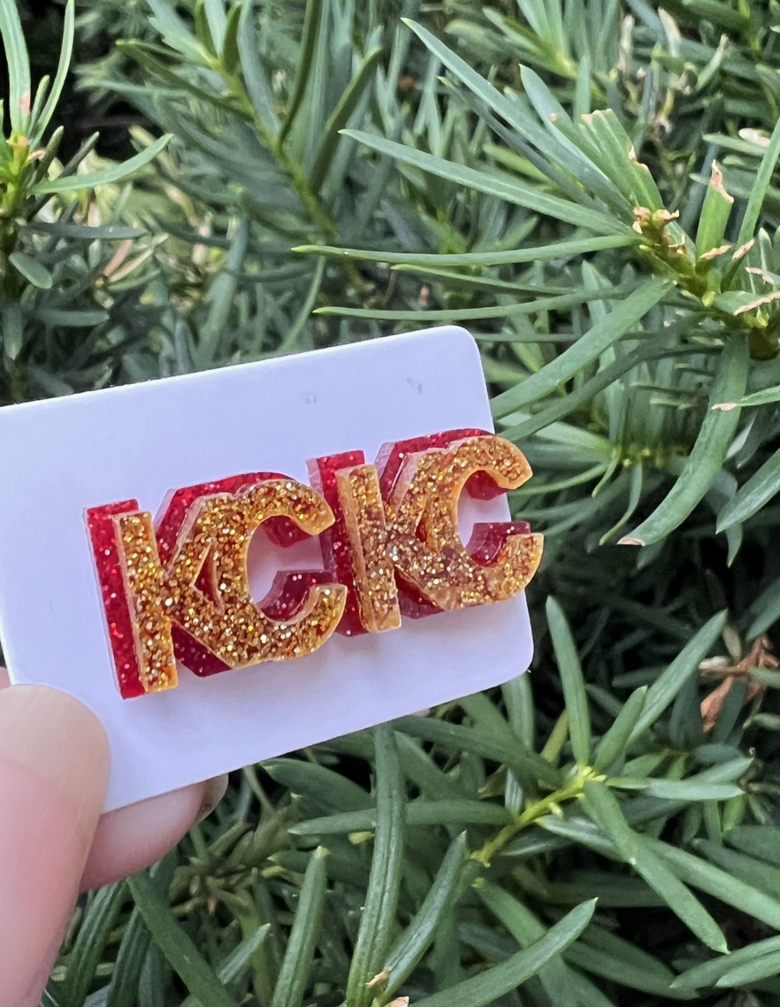 KC Glitter Stud Earrings