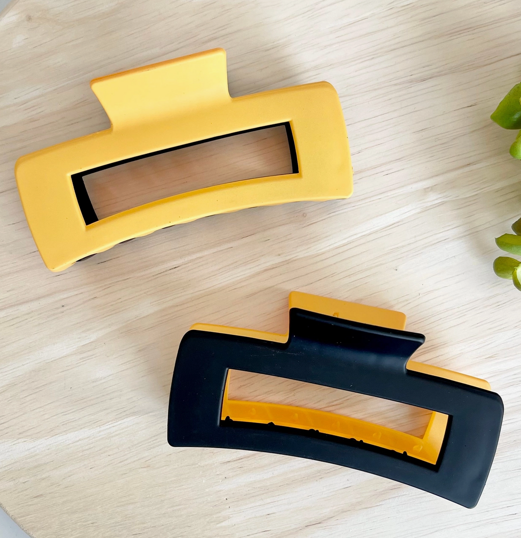 2 Tone Yellow & Black Clip