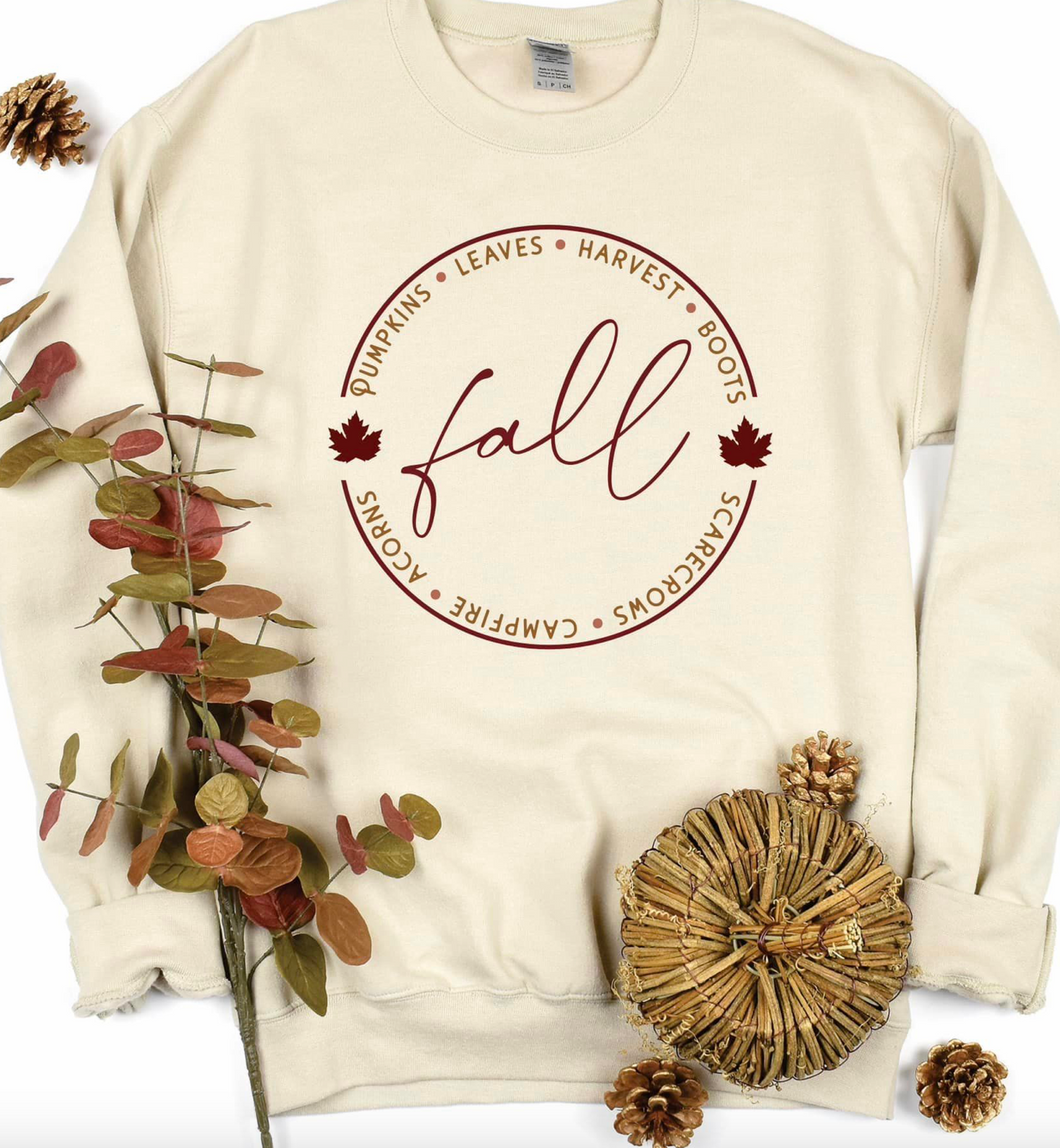 Cream Fall Harvest Sweatshirt