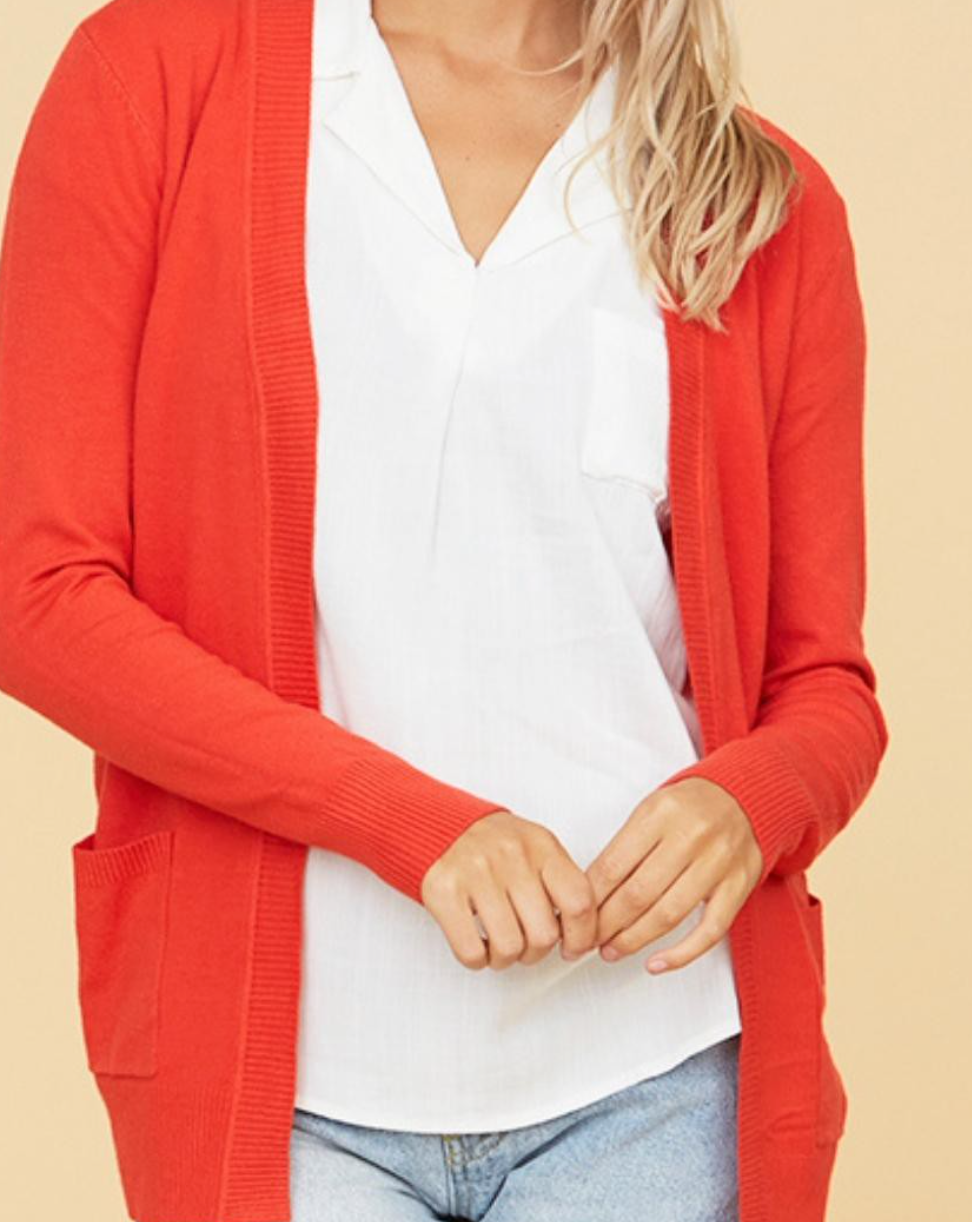 Poppy Soft Knit Open Front Cardigan