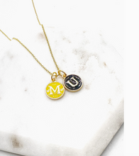 Load image into Gallery viewer, MU Initial Charm Necklace
