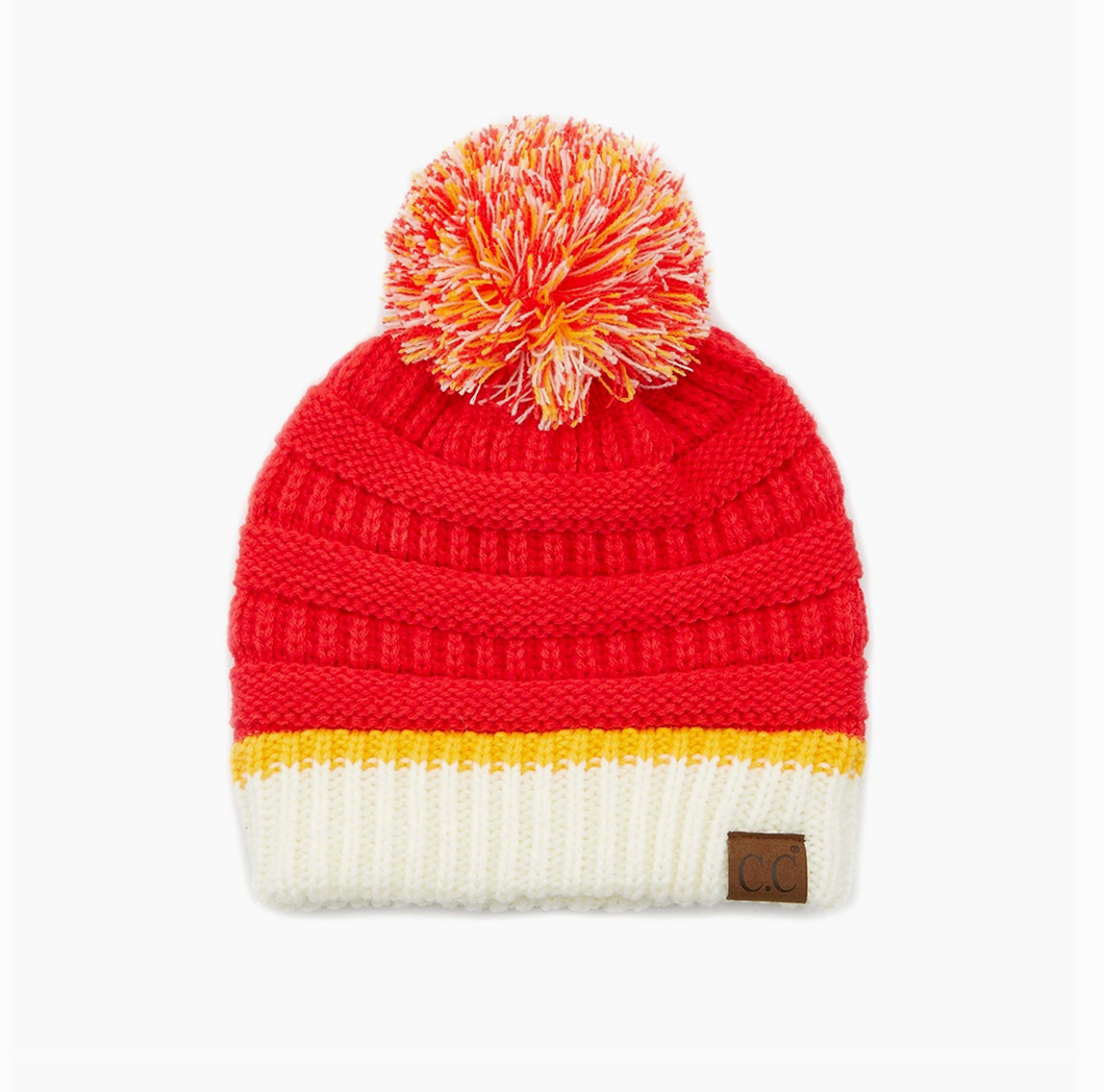 Red & Yellow KC Beanie