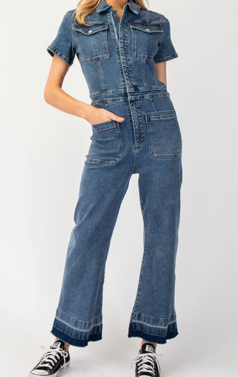 Eesome Short Sleeve Denim Jumper