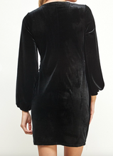 Load image into Gallery viewer, Black Velvet Dress
