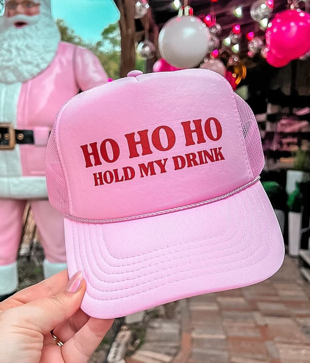 Ho Ho Ho Hold My Beer Trucker Hat