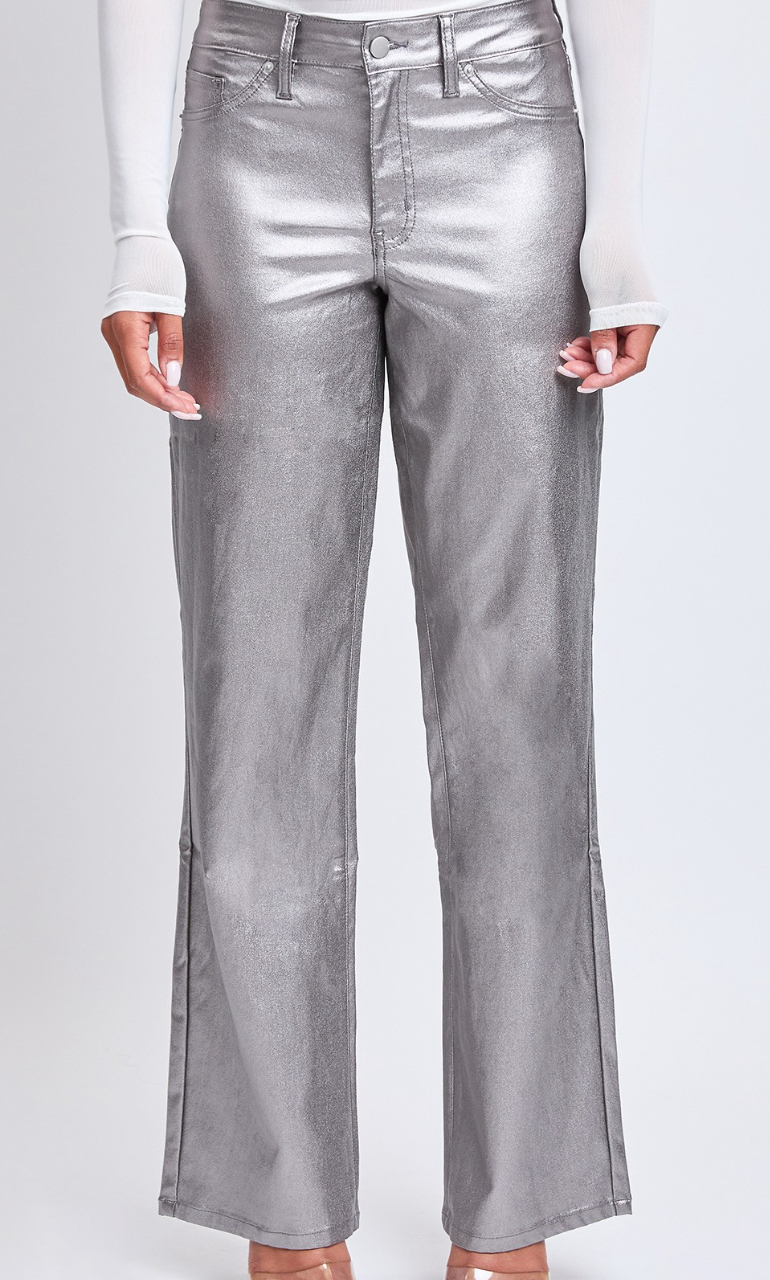 Silver Metallic Pants