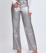 Load image into Gallery viewer, Silver Metallic Pants
