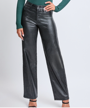 Load image into Gallery viewer, Black Metallic Straight Leg Pants
