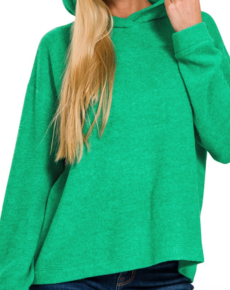 SOFT Green Sweater Hoodie