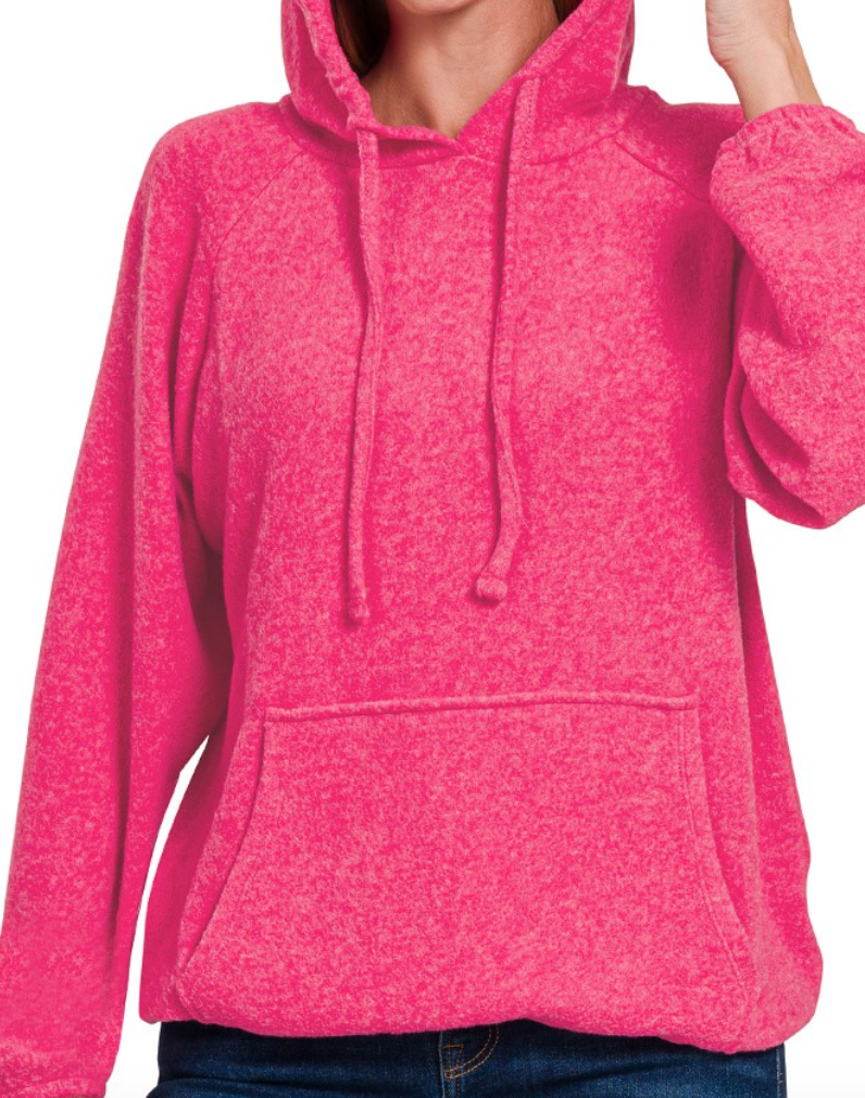 Fuchsia Hoodie Sweater