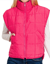 Load image into Gallery viewer, Hot Pink Puffer Vest
