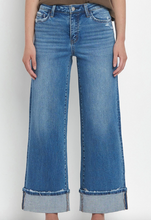 Load image into Gallery viewer, High Rise Cuffed Wide Jeans
