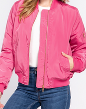 Load image into Gallery viewer, Pink Bomber Jacket
