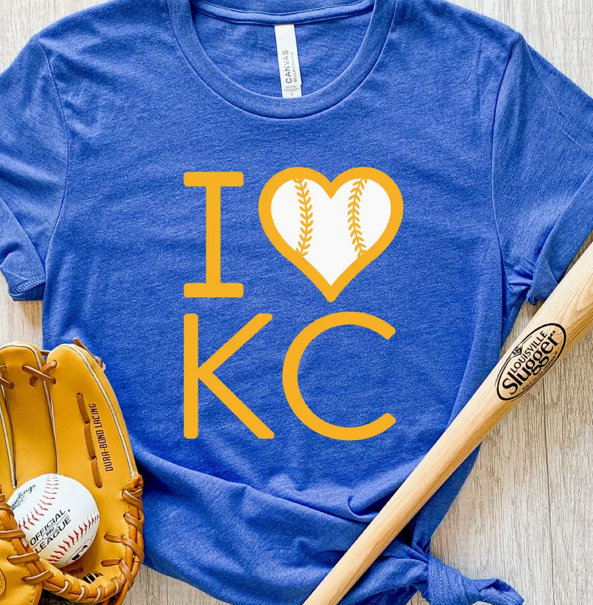 Blue I LOVE KC Baseball T-Shirt – STYLE HOUSE Boutique