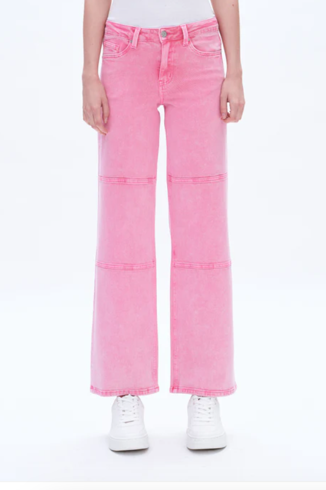 PINK Mid Rise Wide Leg Jeans – STYLE HOUSE Boutique