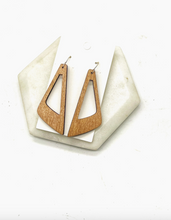 Load image into Gallery viewer, Wood Geometric Earrings
